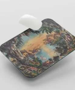 Doll Artwork white Mouse Pad