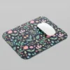 Black Floral Mouse Pad