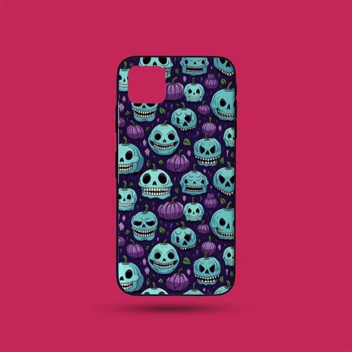 Purple-Halloween-printed-phone-cover