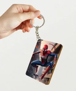 Spiderman keychain keyring